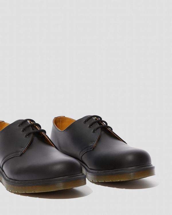 Dr Martens Dámské Polobotky 1461 Plain Welt Smooth Černé, CZ-403985